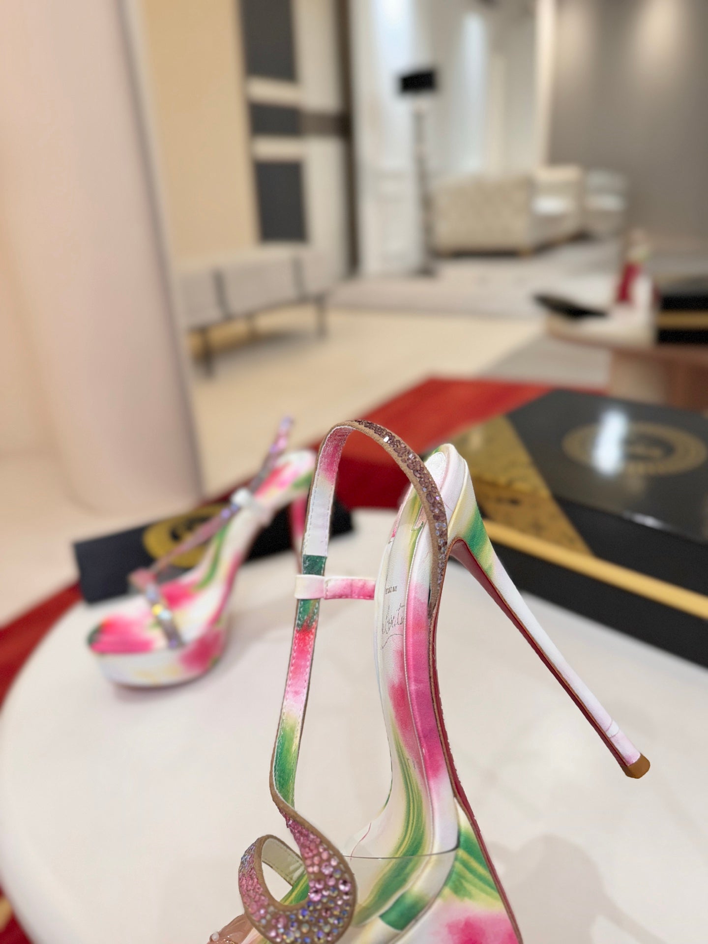 Christian Louboutin Rosalie Alta Strass Botanica