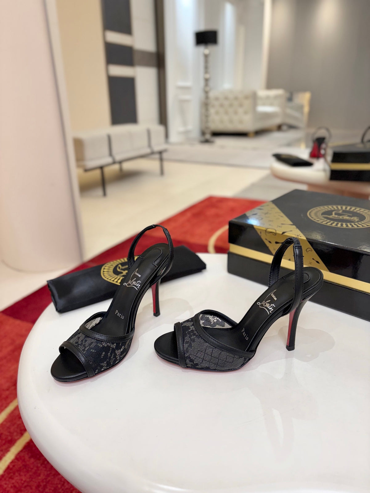 Christian Louboutin Miss Z Lace Sling