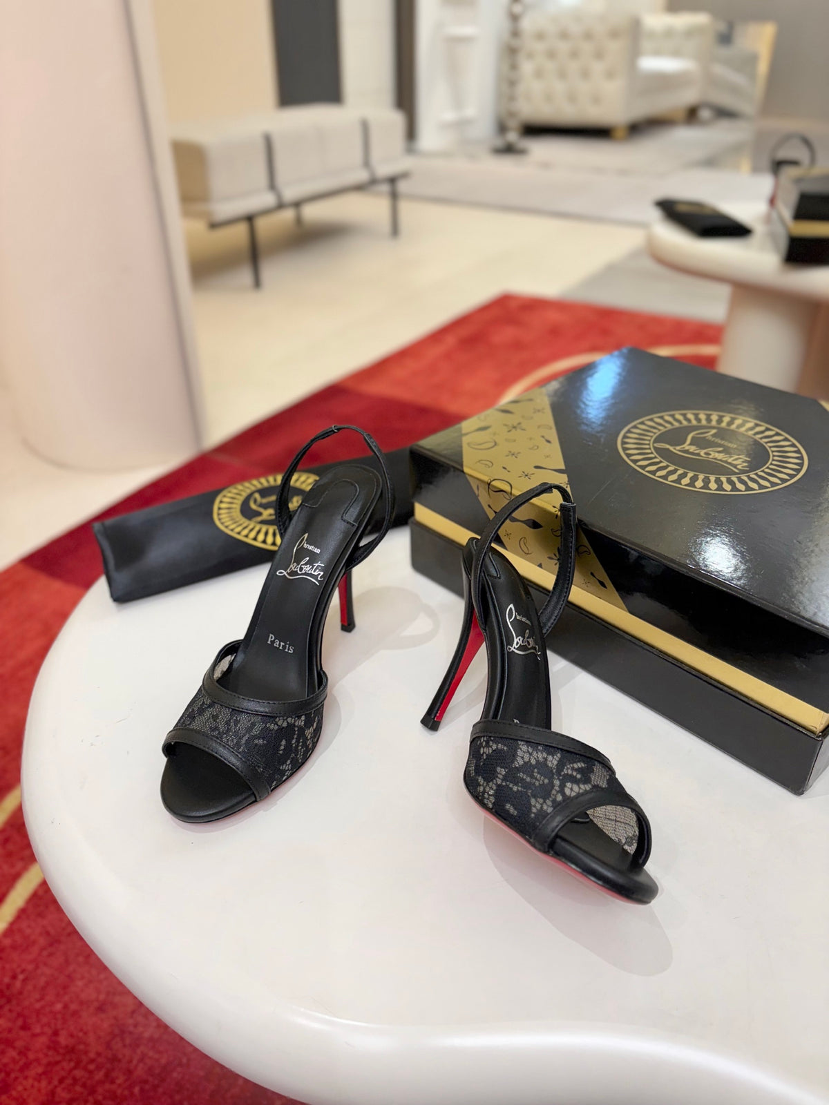 Christian Louboutin Miss Z Lace Sling