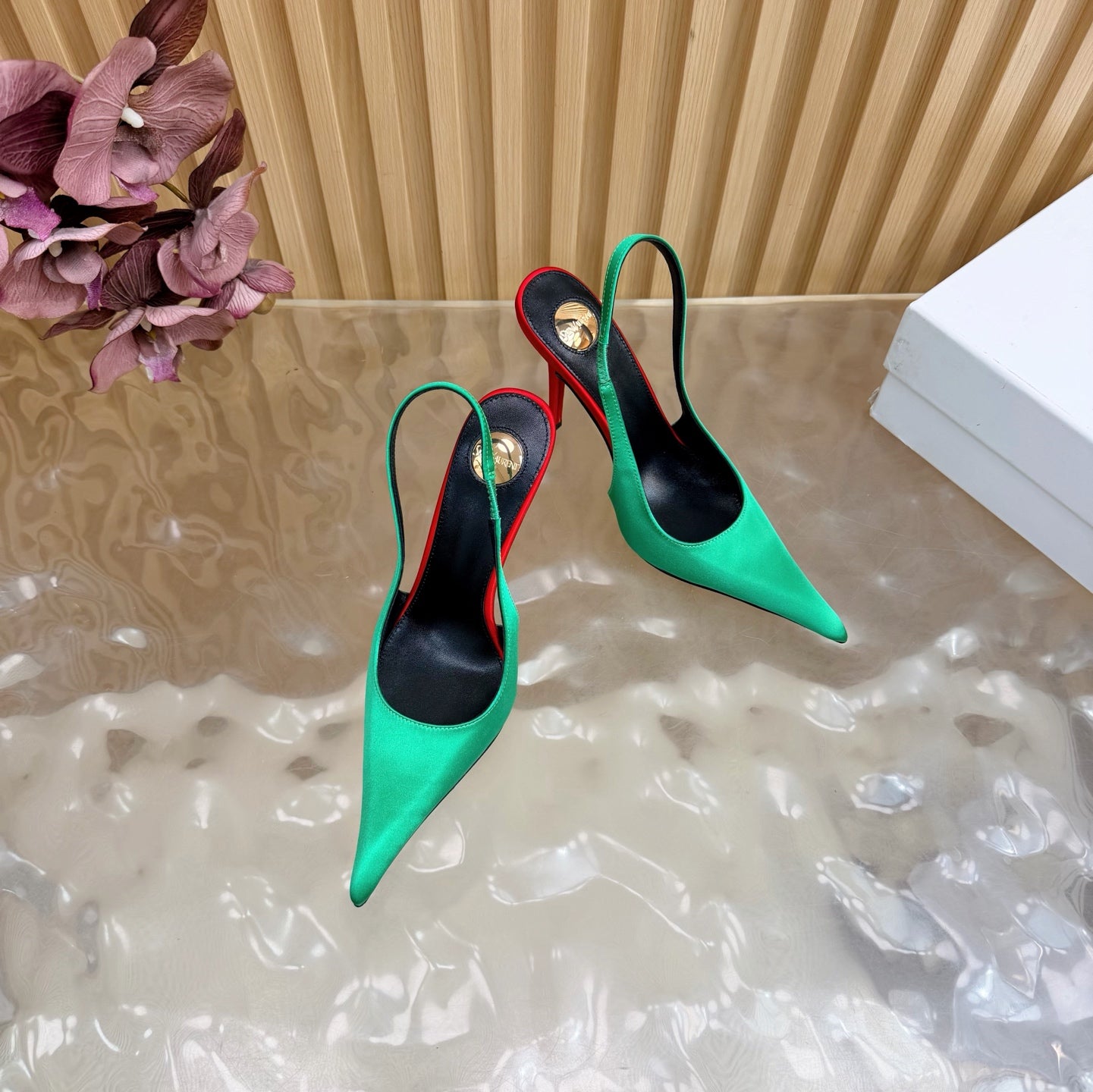 Saint Laurent Deroche Slingback Pumps