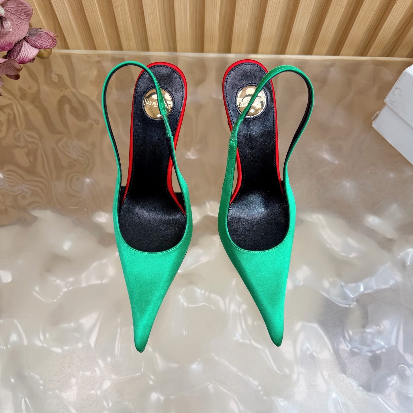 Saint Laurent Deroche Slingback Pumps