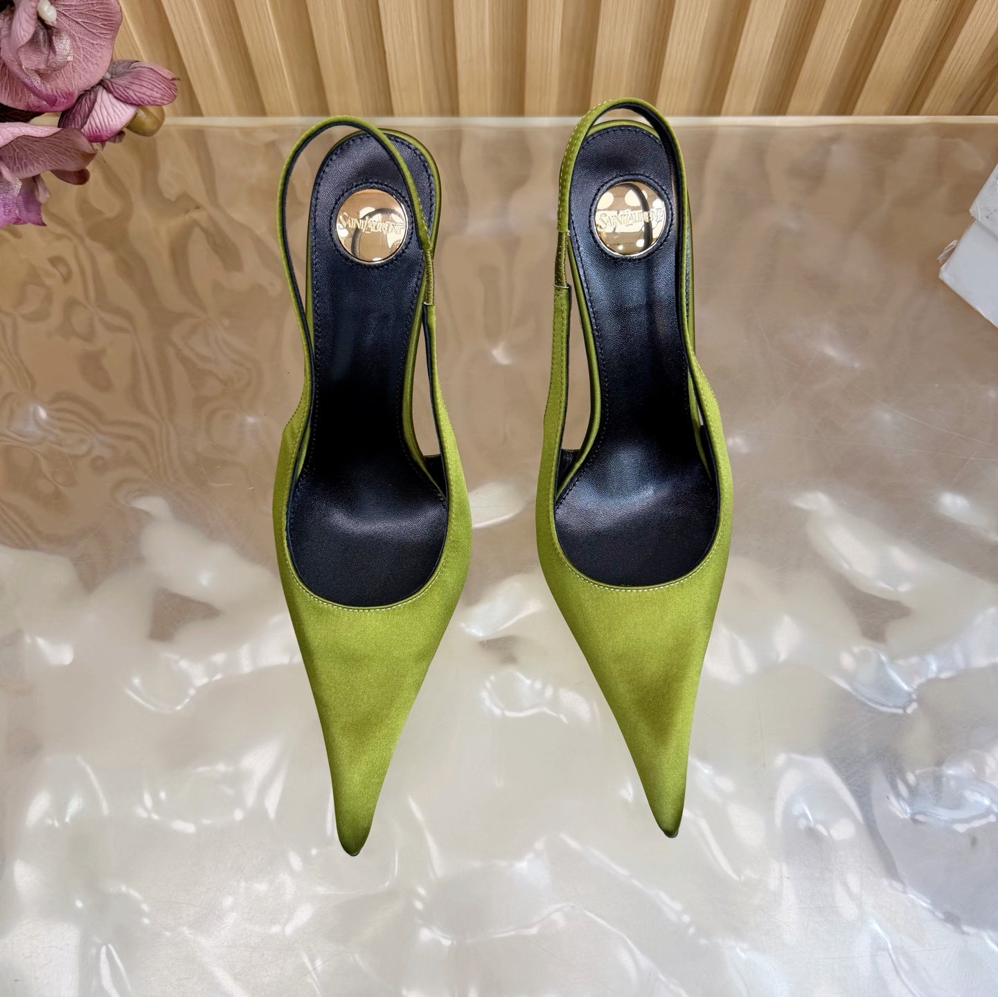 Saint Laurent Deroche Slingback Pumps
