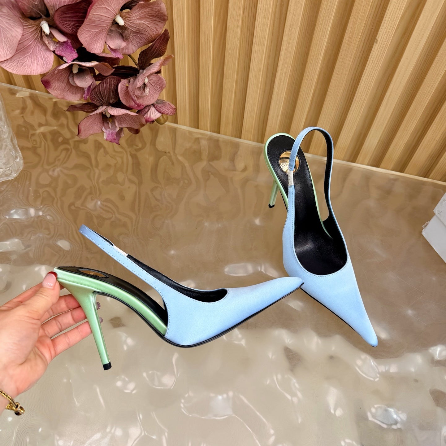 Saint Laurent Deroche Slingback Pumps