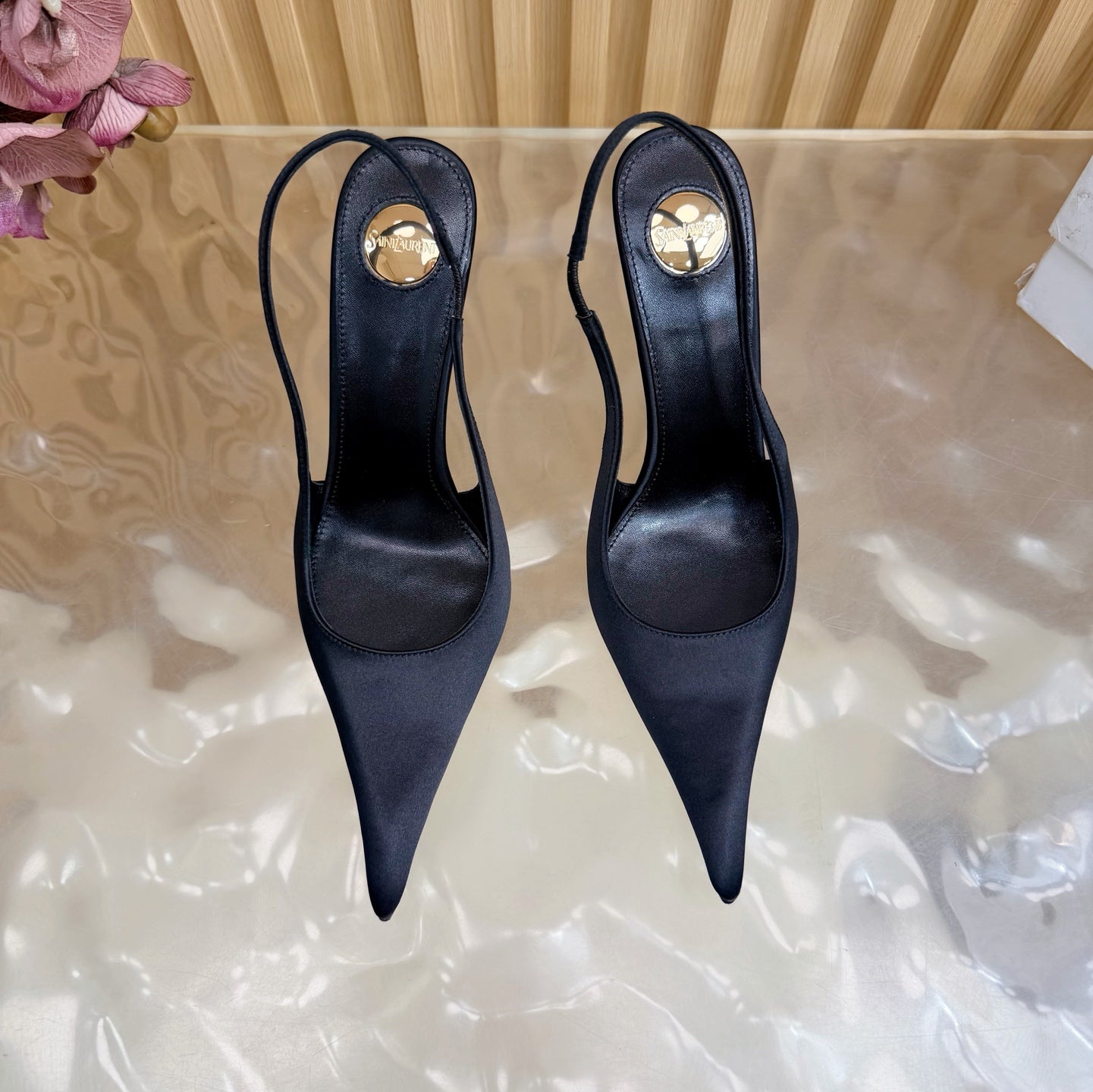 Saint Laurent Deroche Slingback Pumps