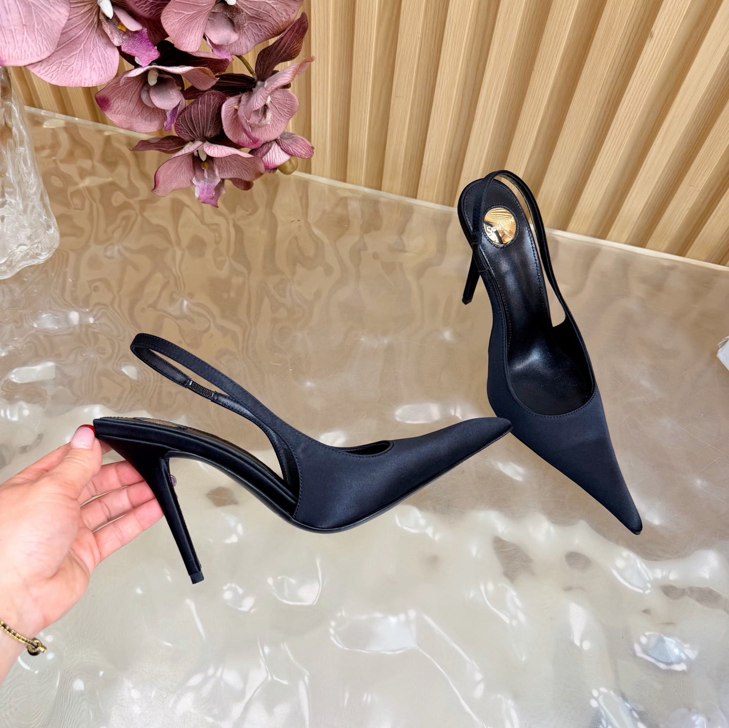 Saint Laurent Deroche Slingback Pumps