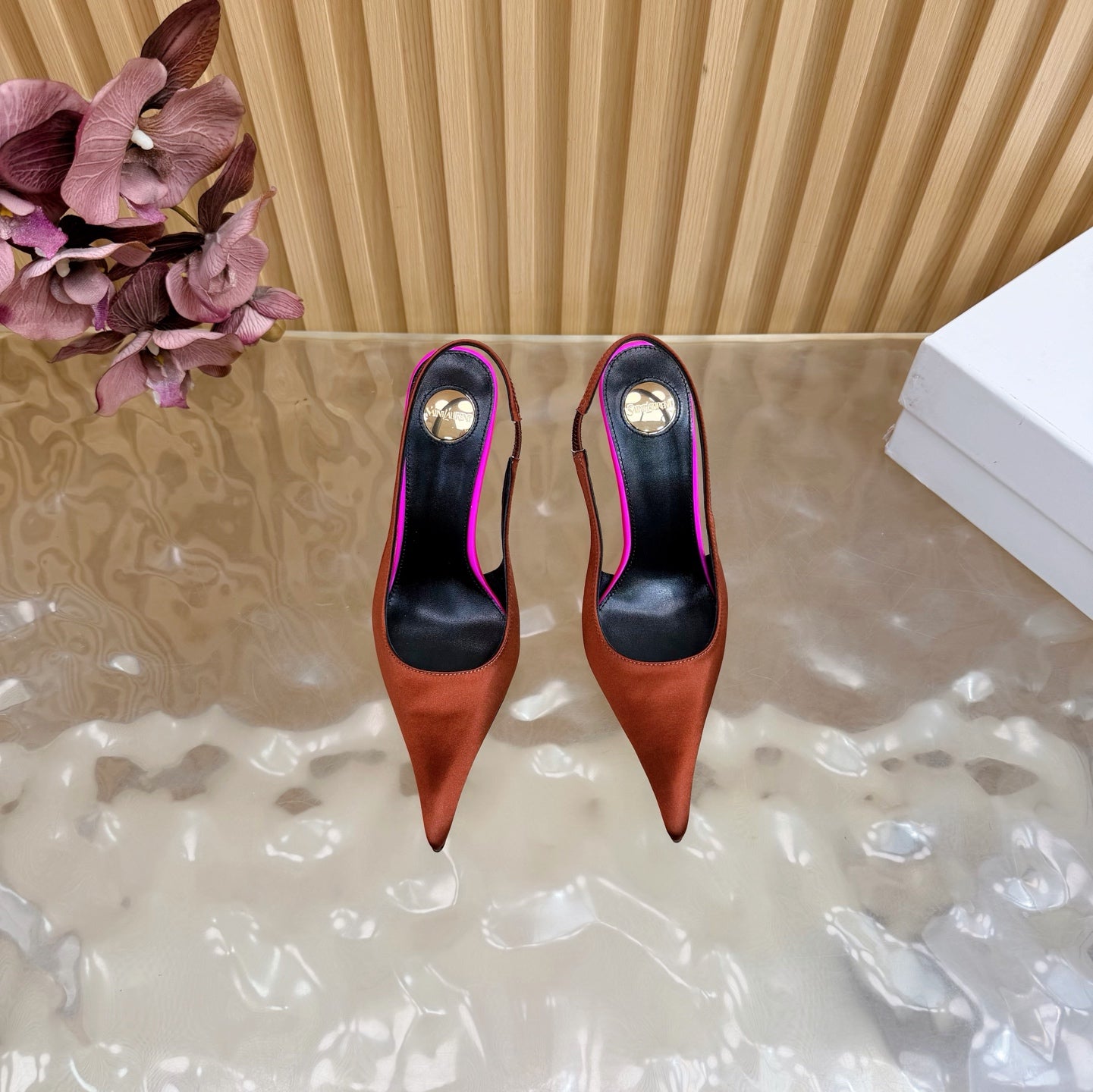 Saint Laurent Deroche Slingback Pumps