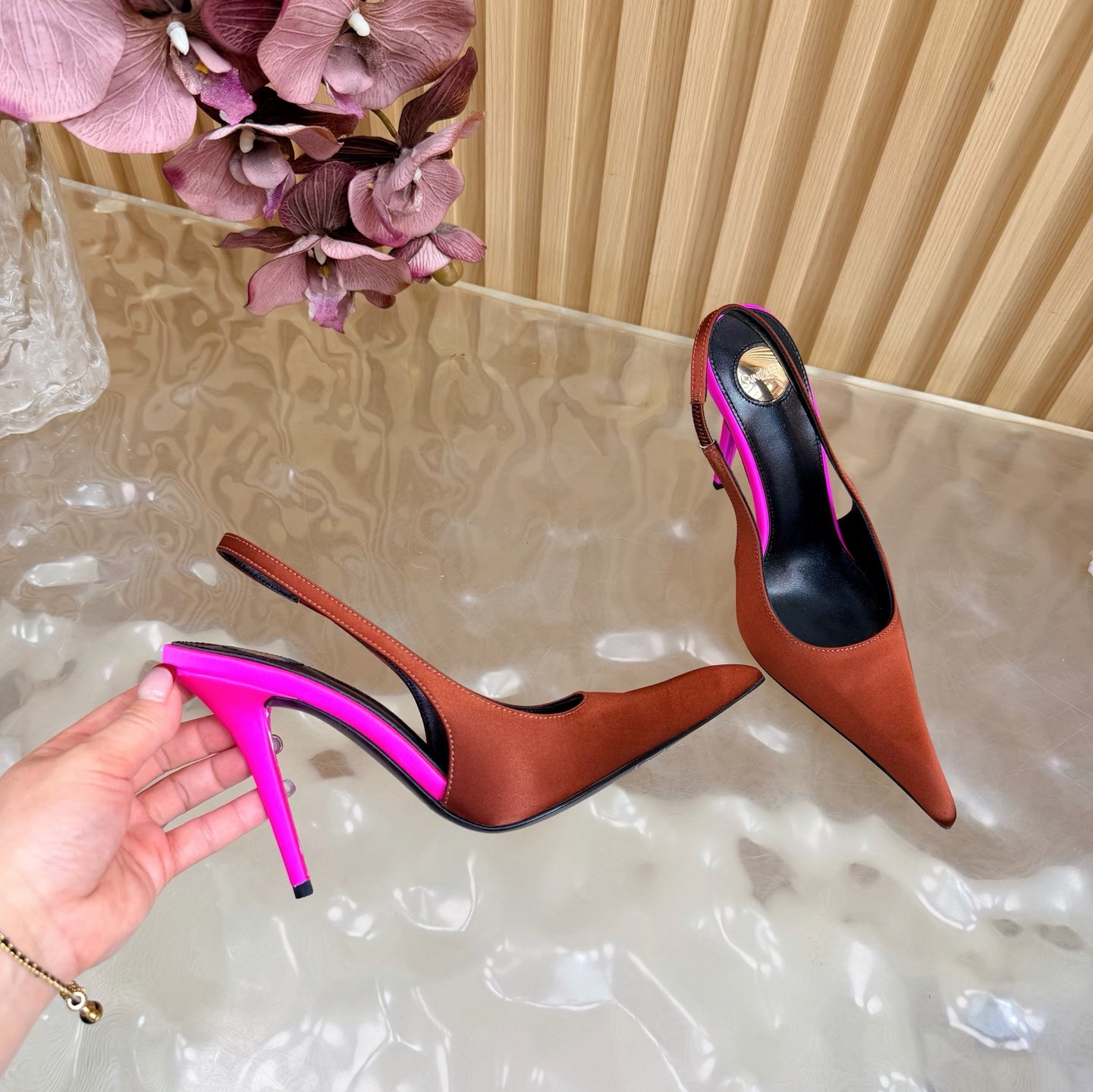 Saint Laurent Deroche Slingback Pumps