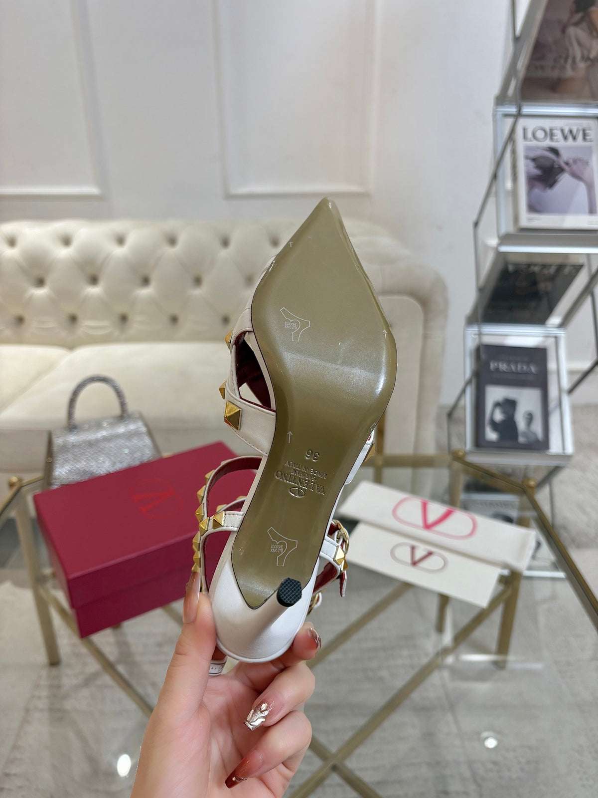 Valentino Studdy Kidskin Pumps