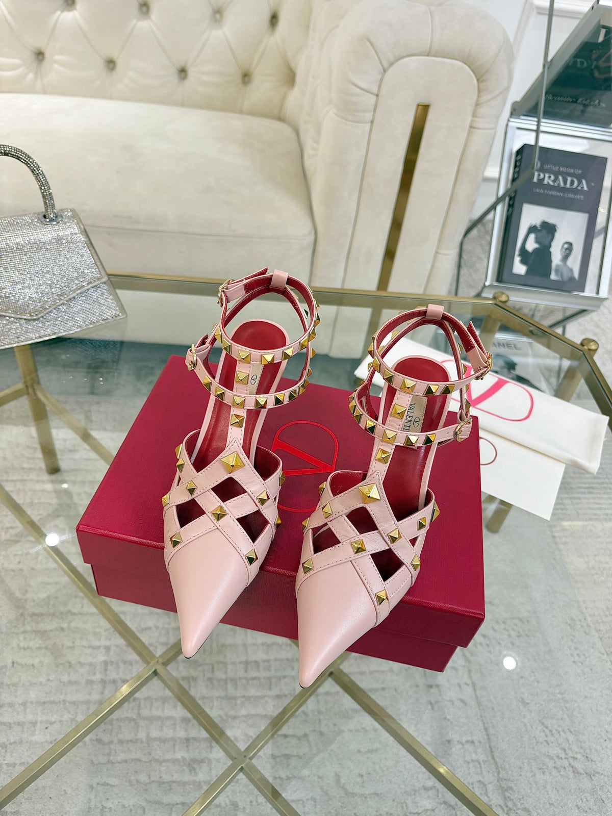 Valentino Studdy Kidskin Pumps