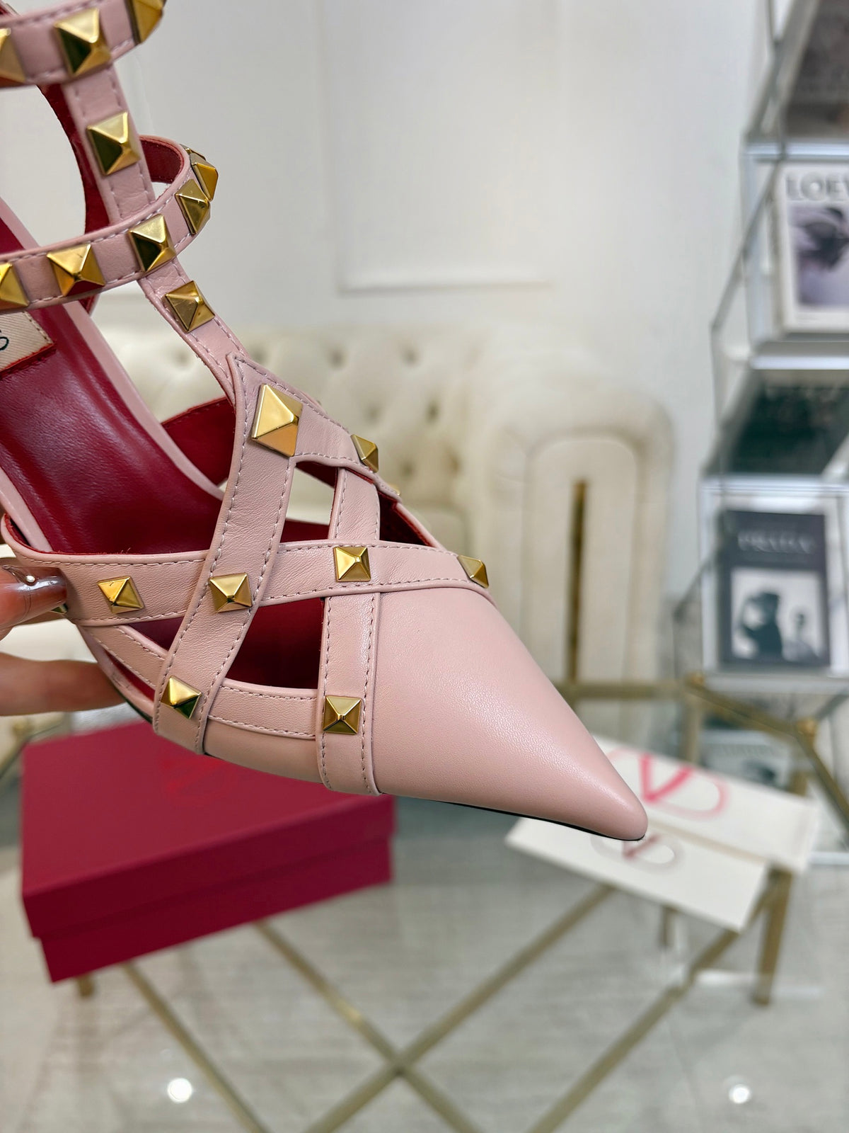 Valentino Studdy Kidskin Pumps