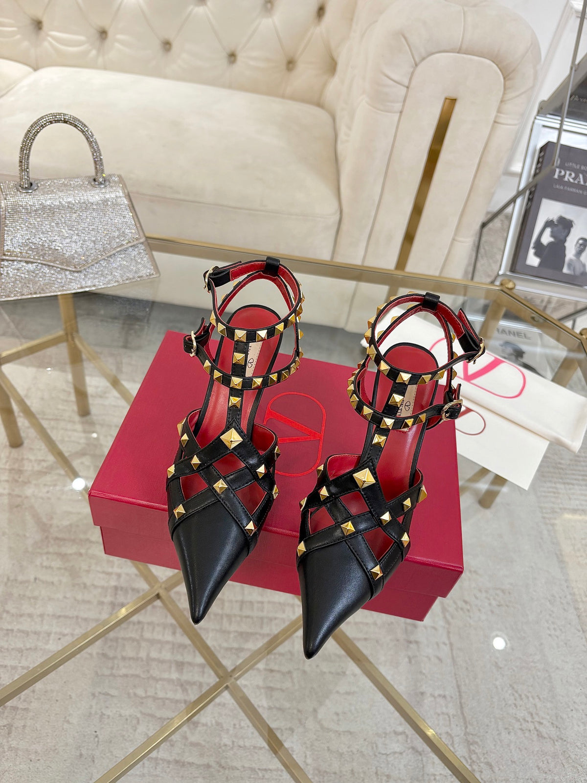 Valentino Studdy Kidskin Pumps