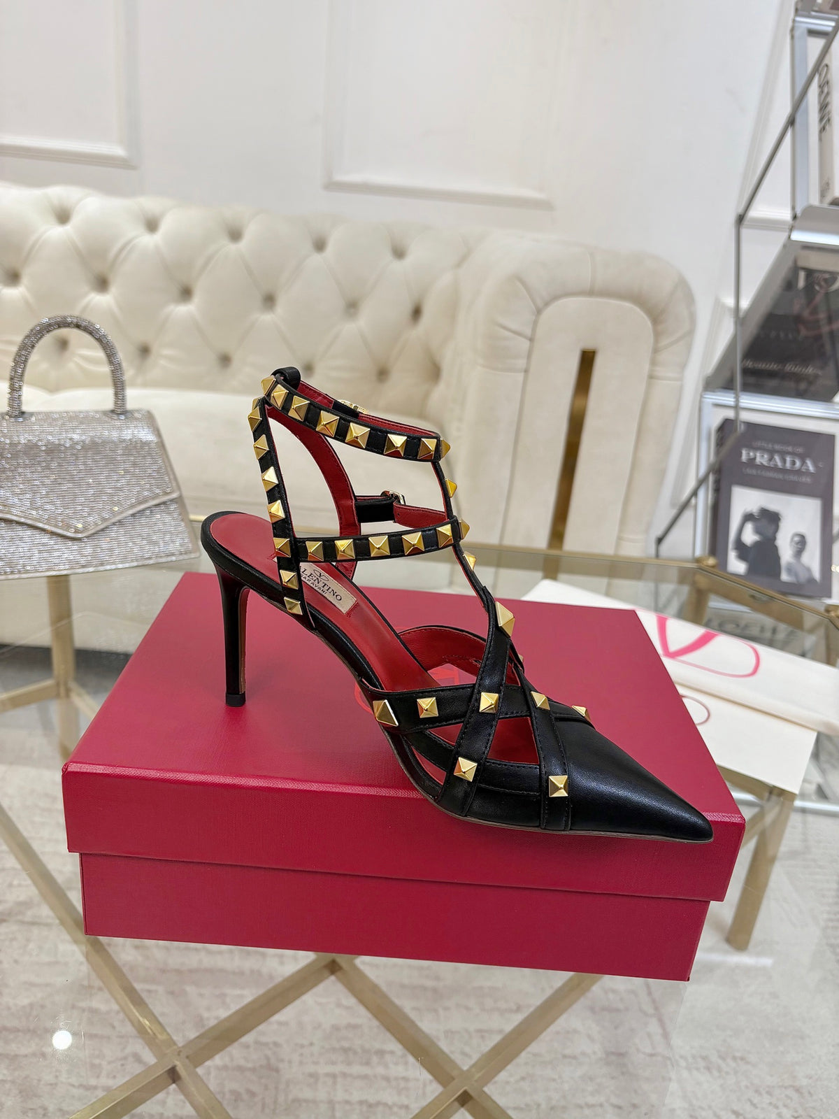 Valentino Studdy Kidskin Pumps