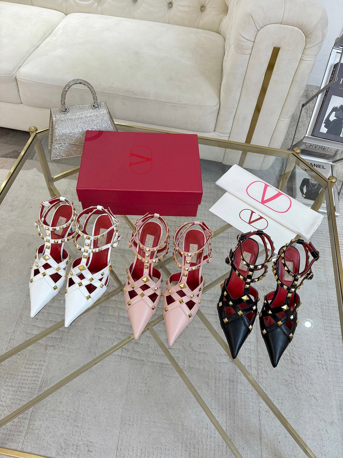 Valentino Studdy Kidskin Pumps