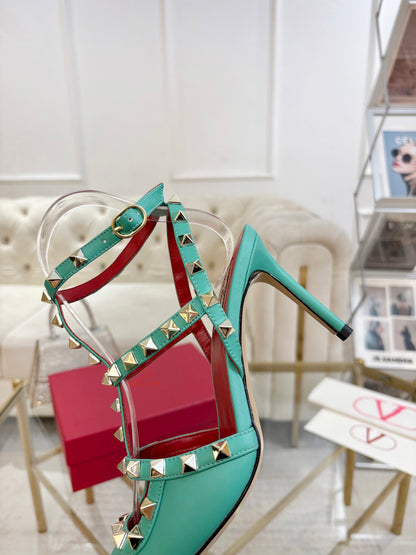 Valentino Rockstud Kidskin Pumps