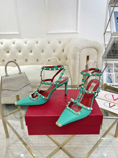 Valentino Rockstud Kidskin Pumps