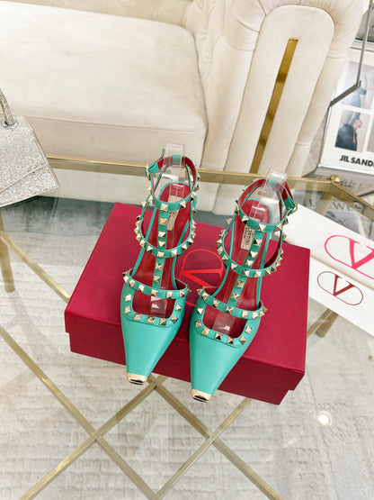 Valentino Rockstud Kidskin Pumps