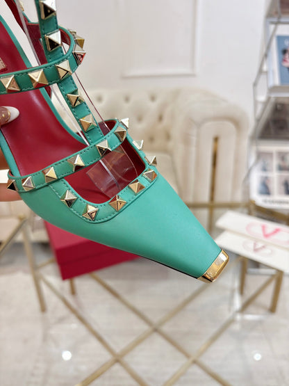 Valentino Rockstud Kidskin Pumps