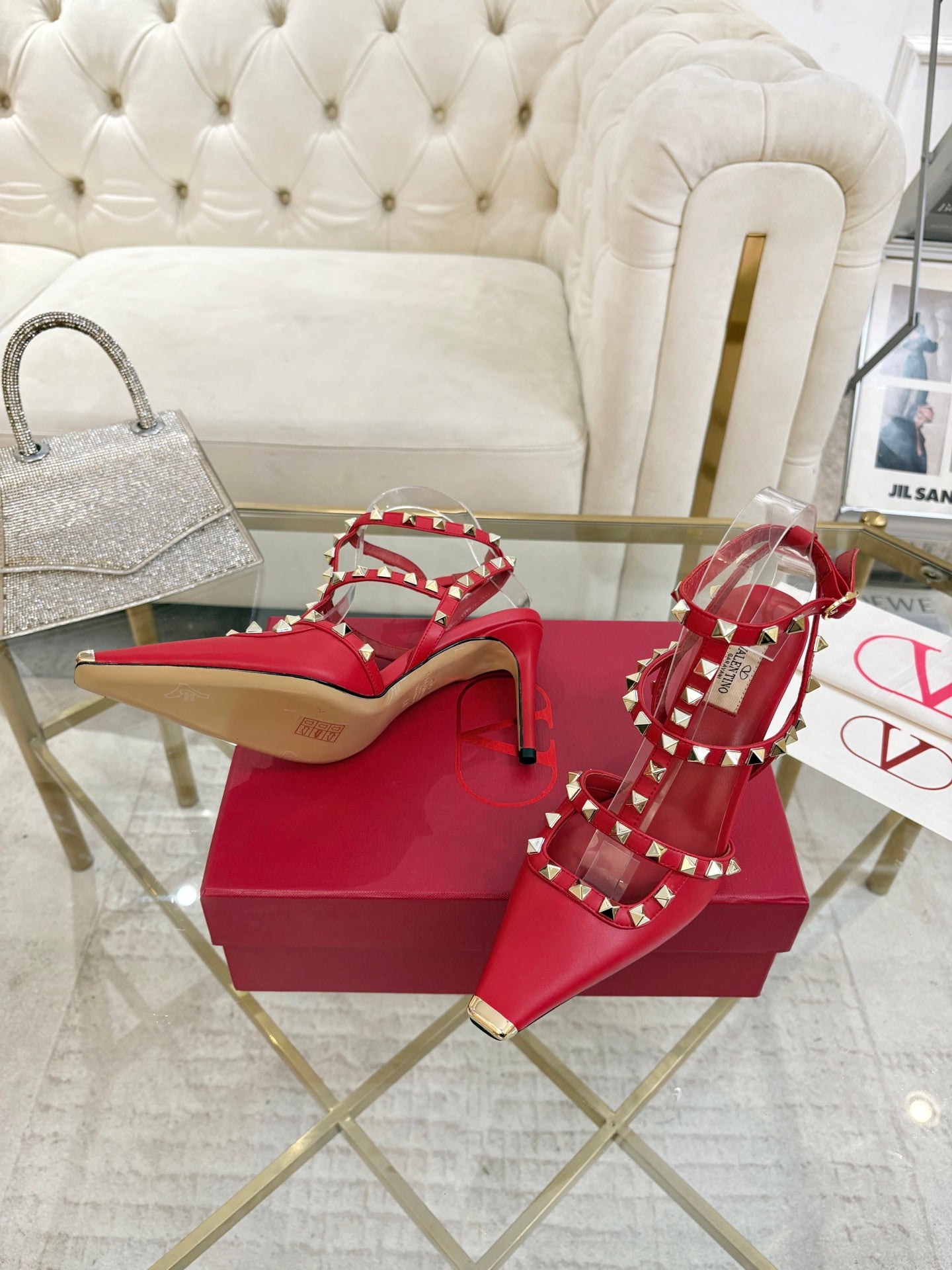 Valentino Rockstud Kidskin Pumps