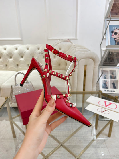 Valentino Rockstud Kidskin Pumps