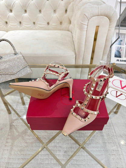 Valentino Rockstud Kidskin Pumps