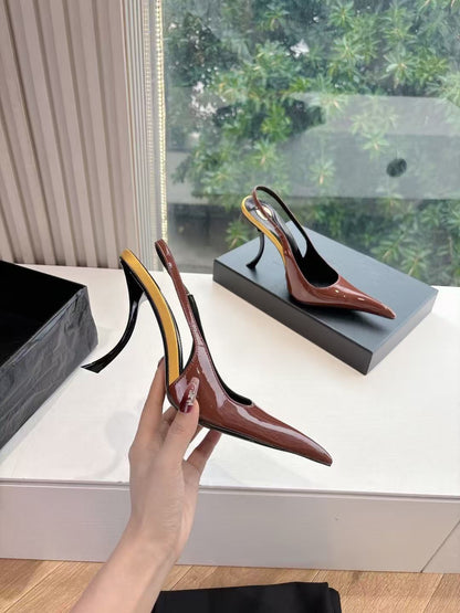 Saint Laurent Apolline Slingback Pumps