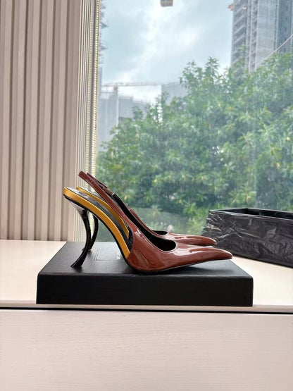 Saint Laurent Apolline Slingback Pumps