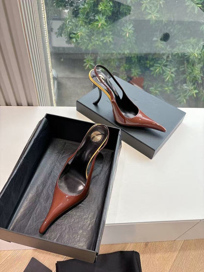 Saint Laurent Apolline Slingback Pumps