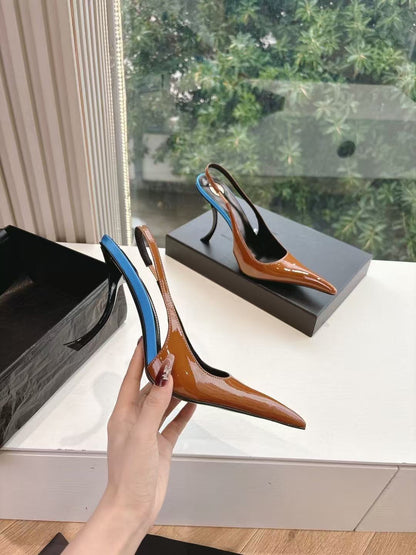 Saint Laurent Apolline Slingback Pumps