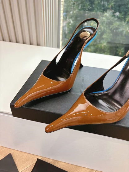 Saint Laurent Apolline Slingback Pumps