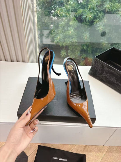 Saint Laurent Apolline Slingback Pumps