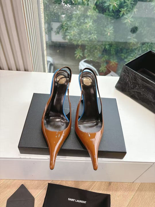 Saint Laurent Apolline Slingback Pumps