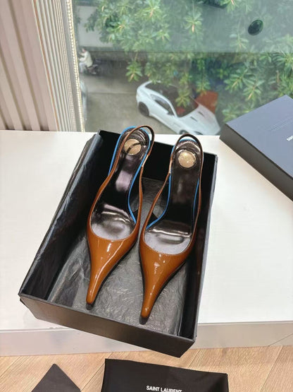 Saint Laurent Apolline Slingback Pumps