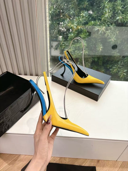 Saint Laurent Apolline Slingback Pumps