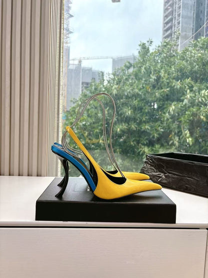 Saint Laurent Apolline Slingback Pumps
