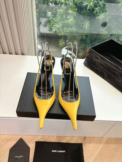 Saint Laurent Apolline Slingback Pumps