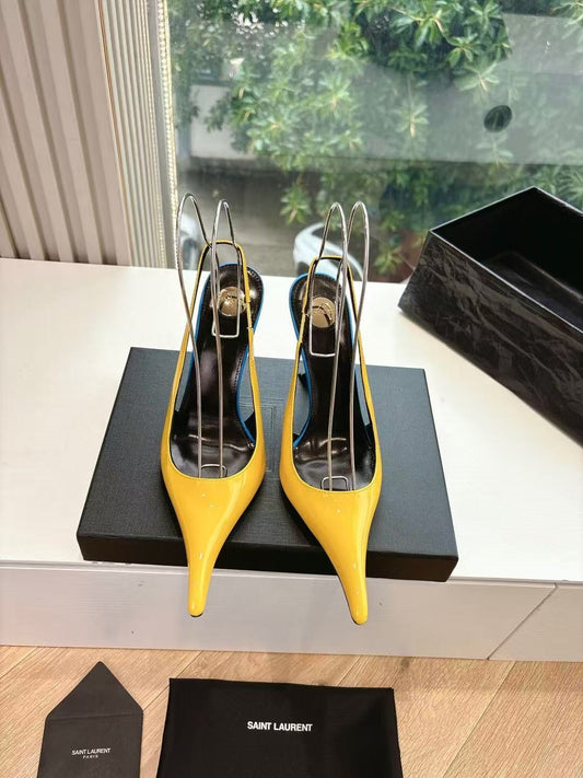 Saint Laurent Apolline Slingback Pumps