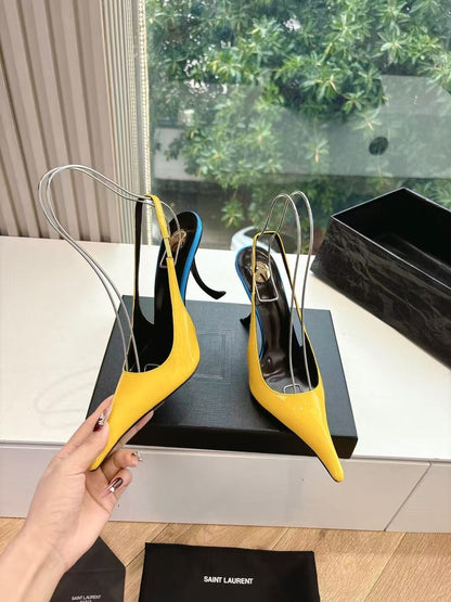 Saint Laurent Apolline Slingback Pumps