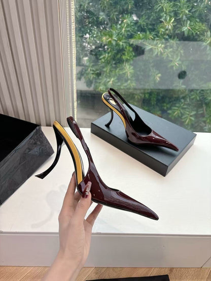 Saint Laurent Apolline Slingback Pumps