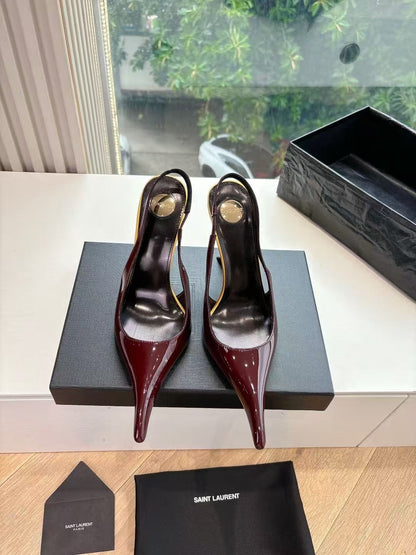 Saint Laurent Apolline Slingback Pumps
