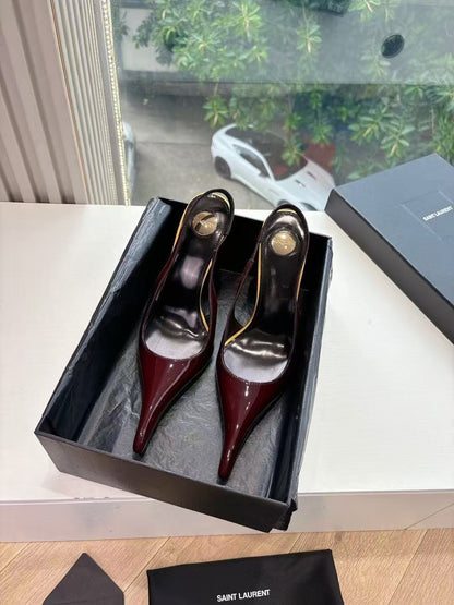 Saint Laurent Apolline Slingback Pumps