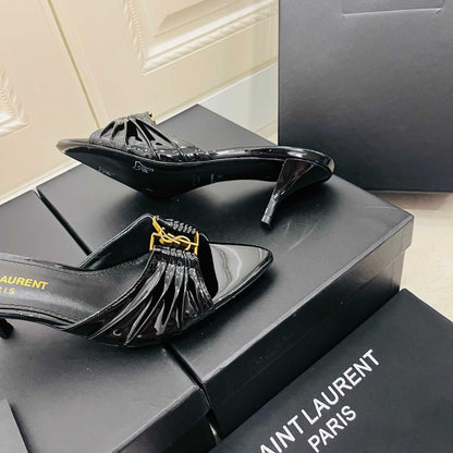 Saint Laurent Babylone Mules
