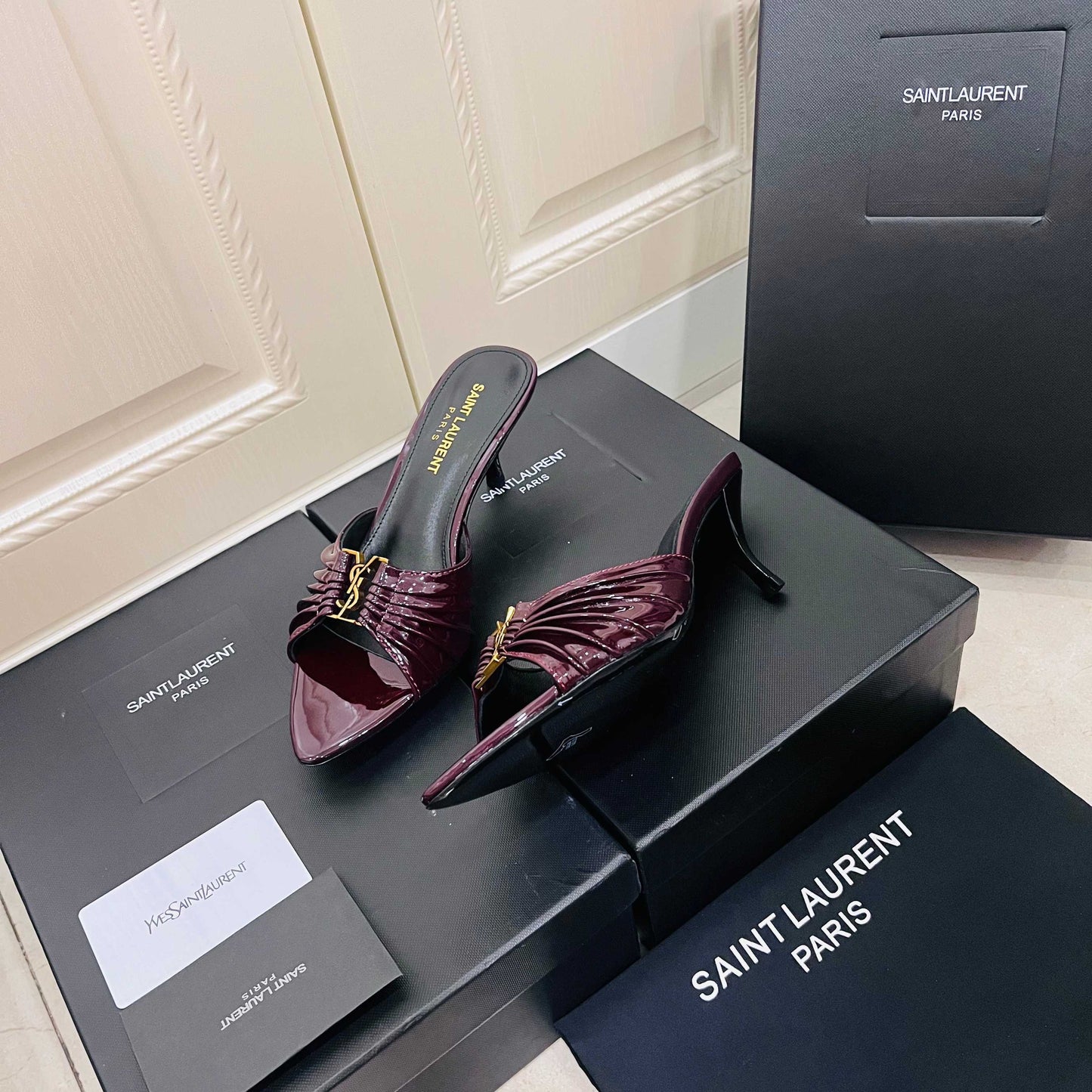 Saint Laurent Babylone Mules