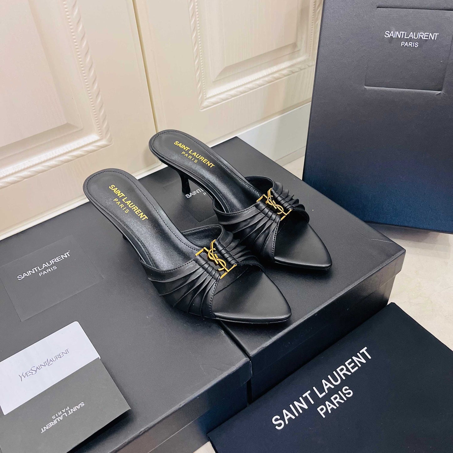 Saint Laurent Babylone Mules