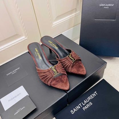 Saint Laurent Babylone Mules