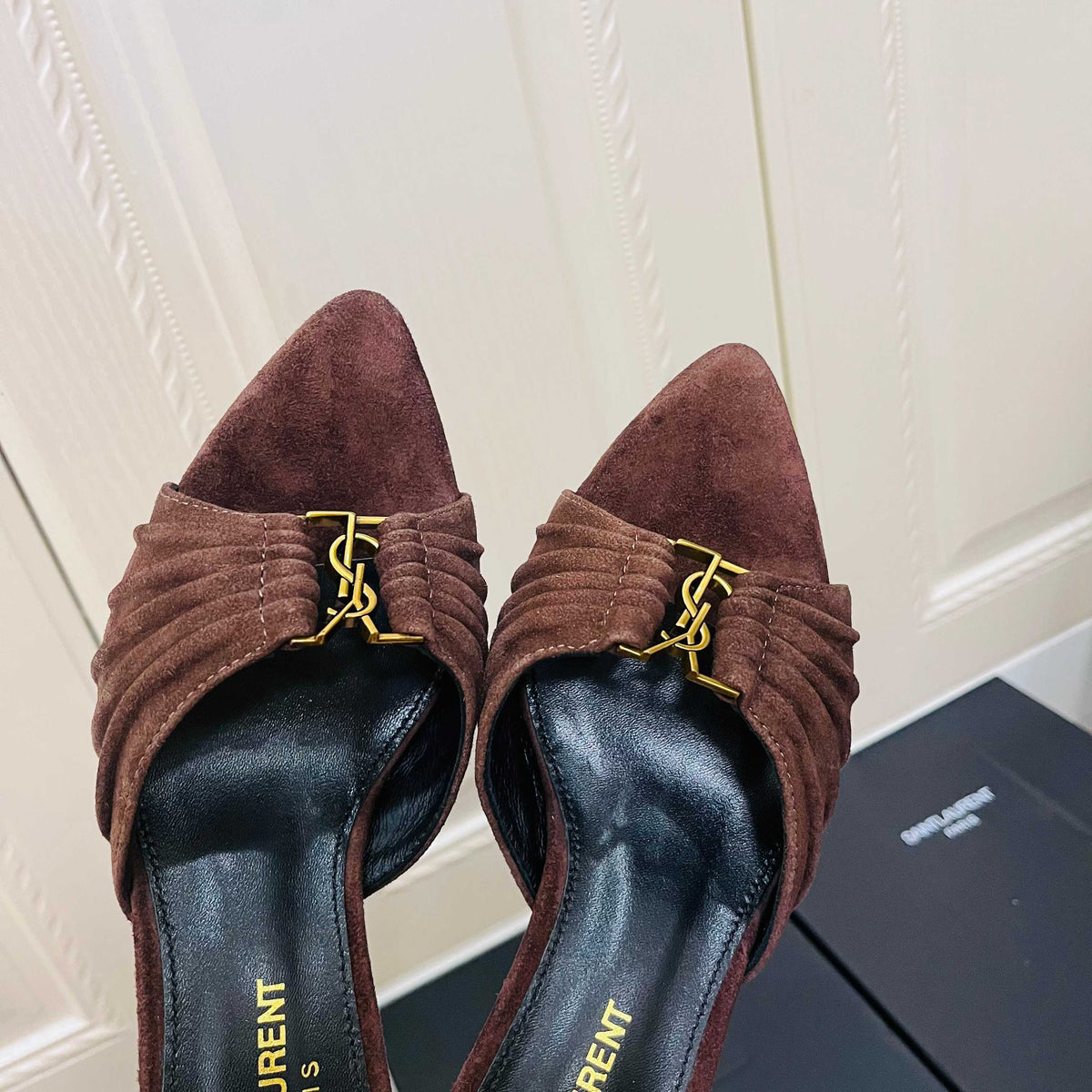 Saint Laurent Babylone Mules