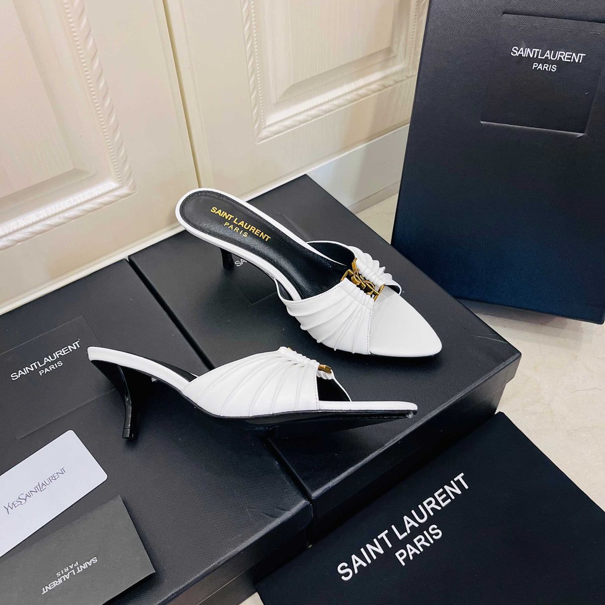Saint Laurent Babylone Mules