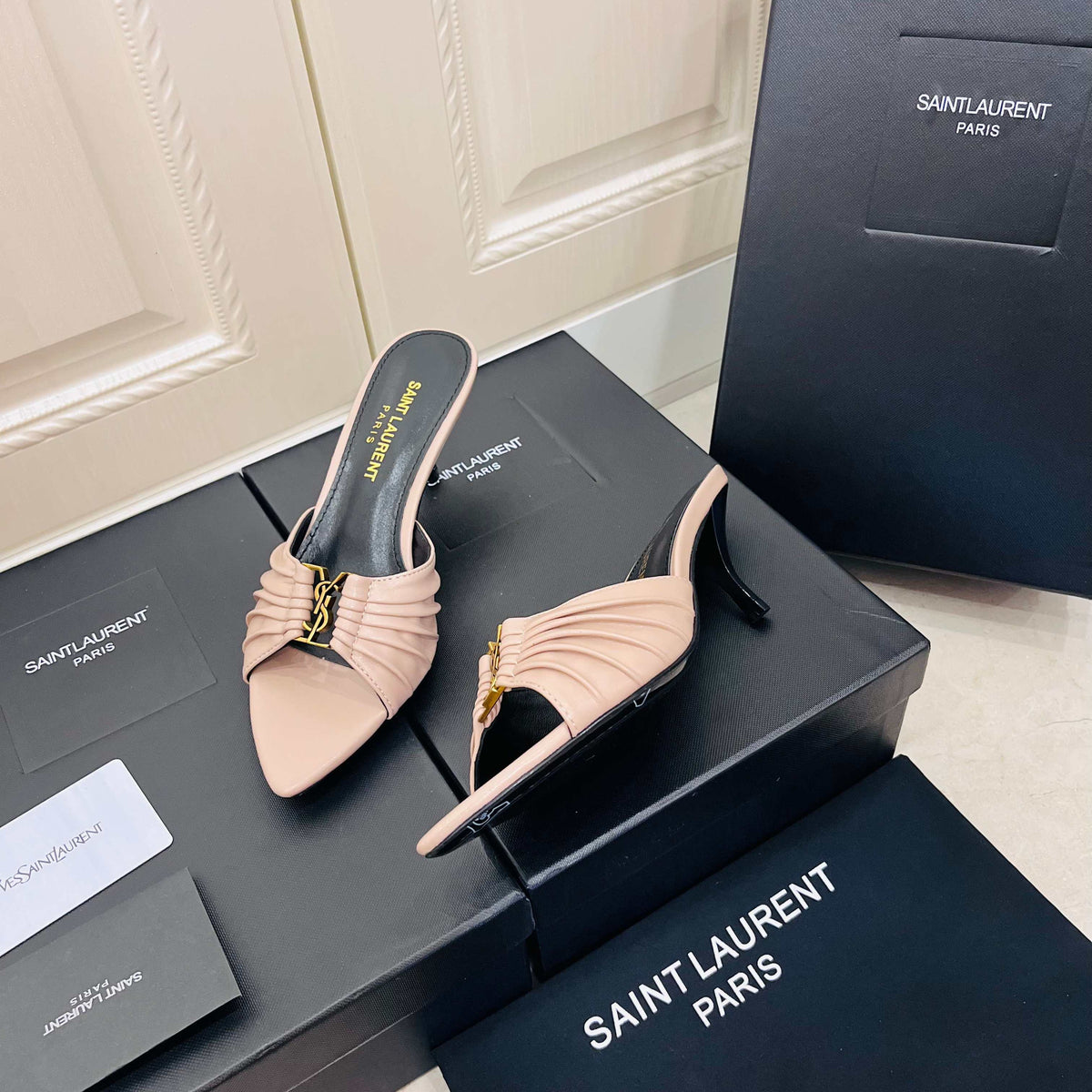 Saint Laurent Babylone Mules
