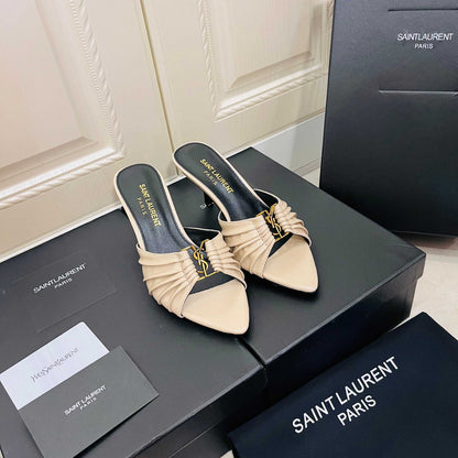 Saint Laurent Babylone Mules