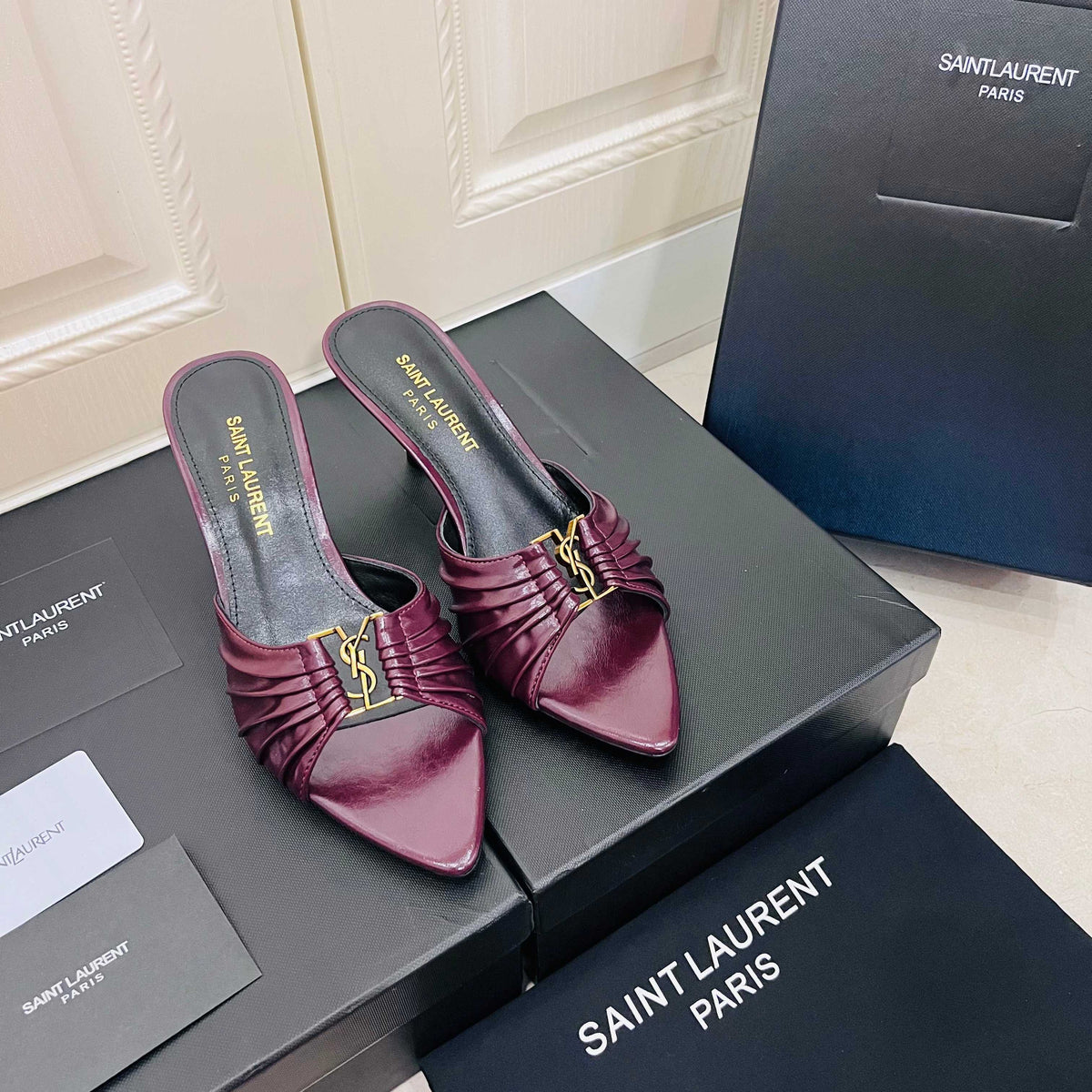 Saint Laurent Babylone Mules