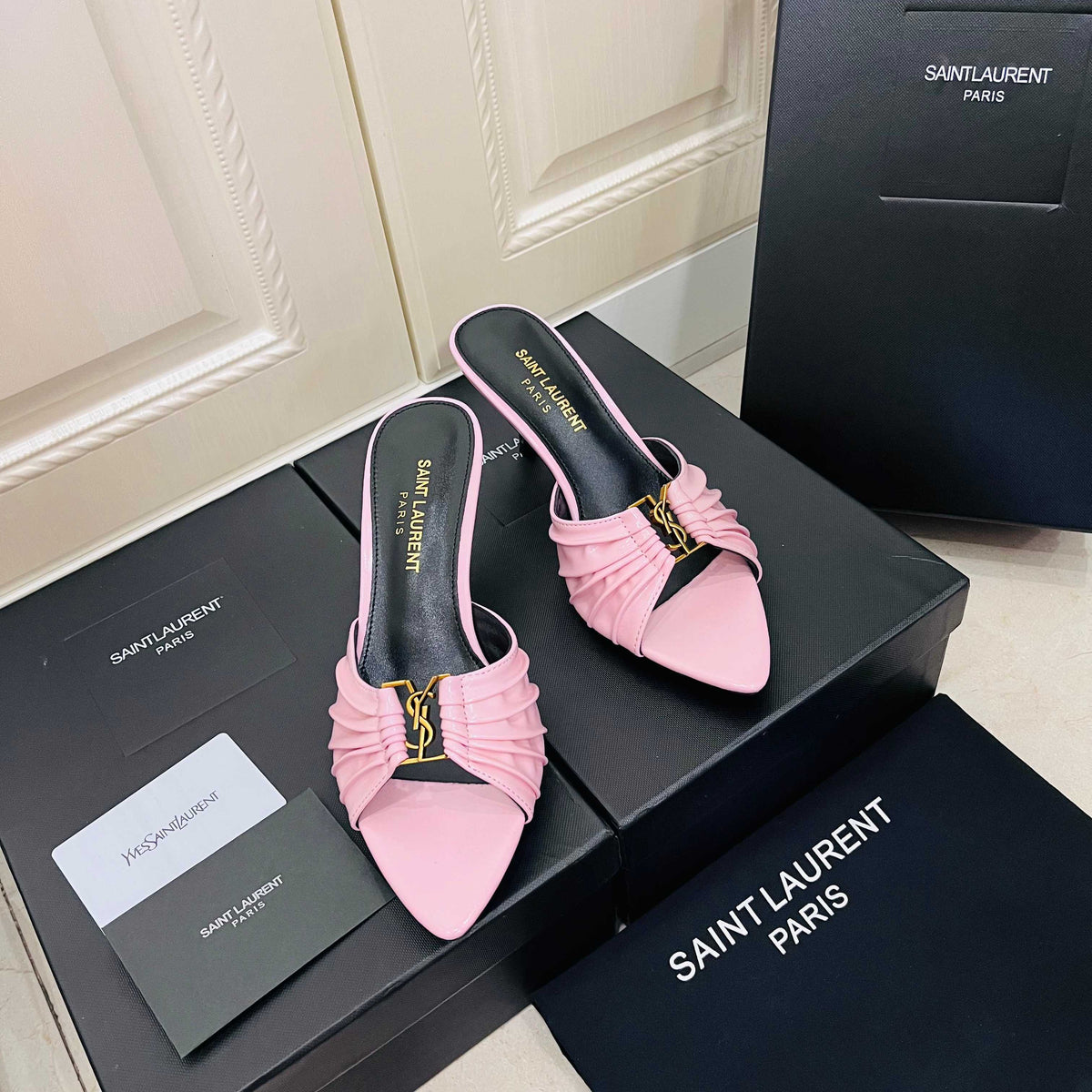 Saint Laurent Babylone Mules